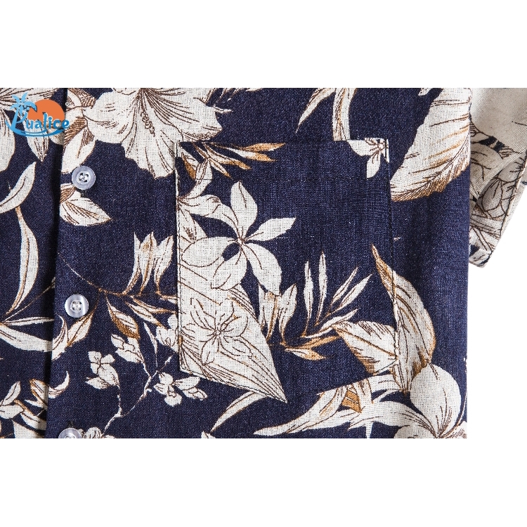 Cotton hemp ethnic style suit collar short sleeve shirt557 | BigBuy360 - bigbuy360.vn