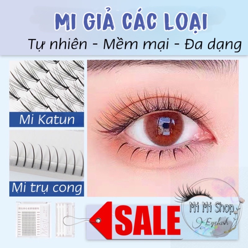 Lông mi giả các loại siêu mềm mại tự nhiên, chất lượng cao cấp
