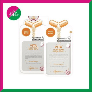 Mặt nạ dưỡng trắng sáng da Mediheal Vita Lightbeam Essential Mask Ex 25ml giúp phục hồi da, giảm thâm sạm & làm trắng da