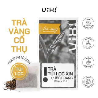 Trà vàng cổ thụ Vixi trà Shan Tuyết túi lọc tiện lợi 10gr x 15 túi