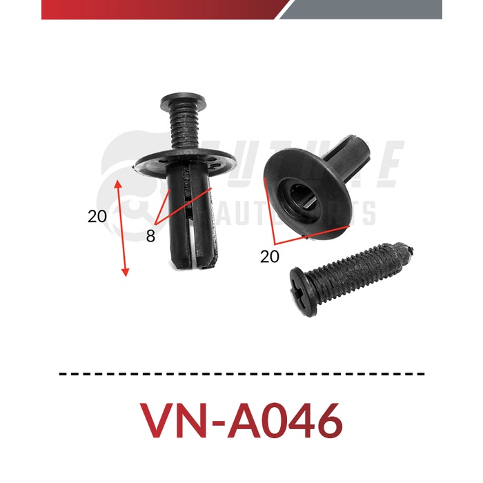 [ Vít nhựa ] Vít nhựa, chốt nở nhựa cho các dòng xe part 2 - Future Autoparts