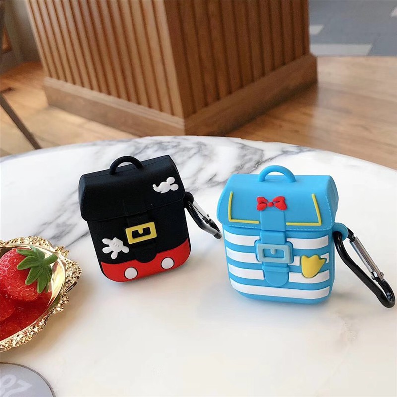 Apple AirPods case Shockproof CUTE Disney Minnie Mickey Donald Duck bag airpods gen 1 2 wireless Bluetooth Earphone Protective Cover