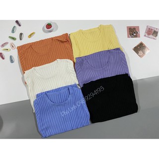 MS002 Áo len gân cổ tròn basic