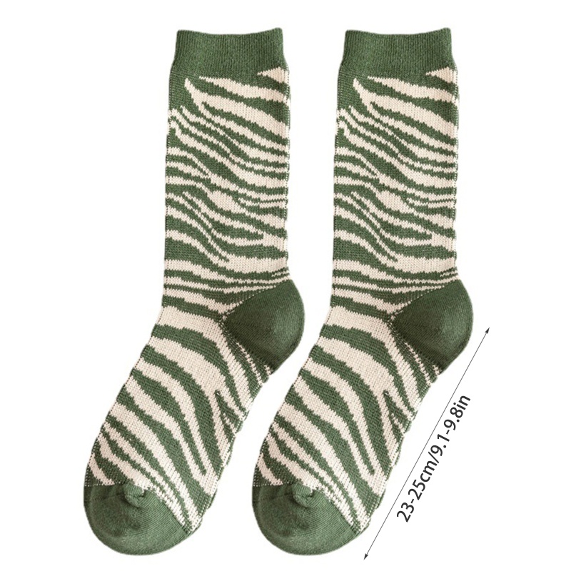 Đôi vớ cao qua mắt cá chân giữ ấm màu xanh bơ phong cách cổ điển cho nữ