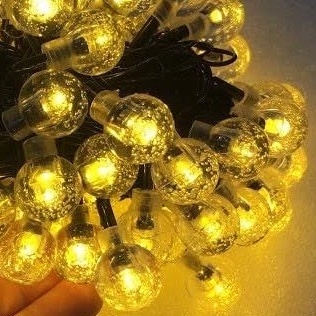 Đèn Nháy LED Bi Bọt Nước 10 Mét Trang Trí Decor Tết Noel Nhà Cửa
