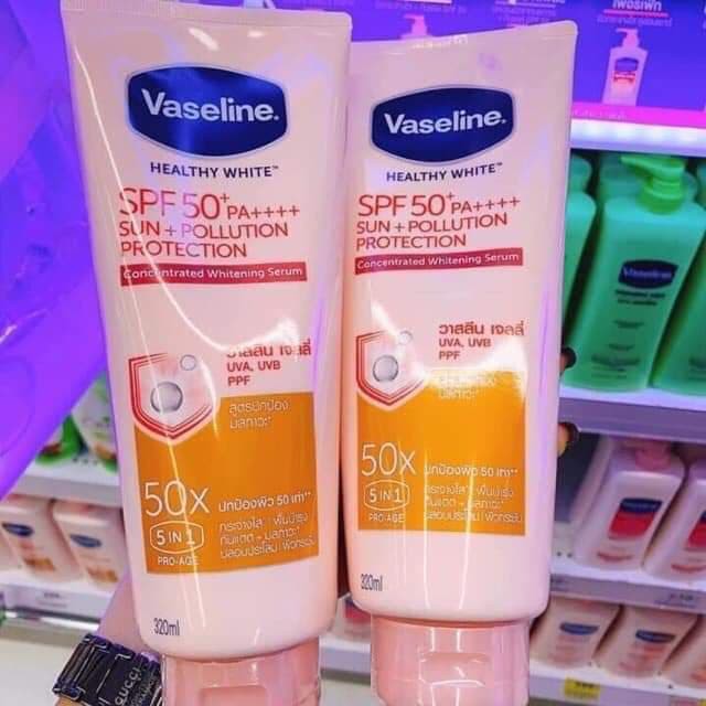 Sữa Dưỡng Thể Vaseline Perfect Serum 50X Tuýp 320ml