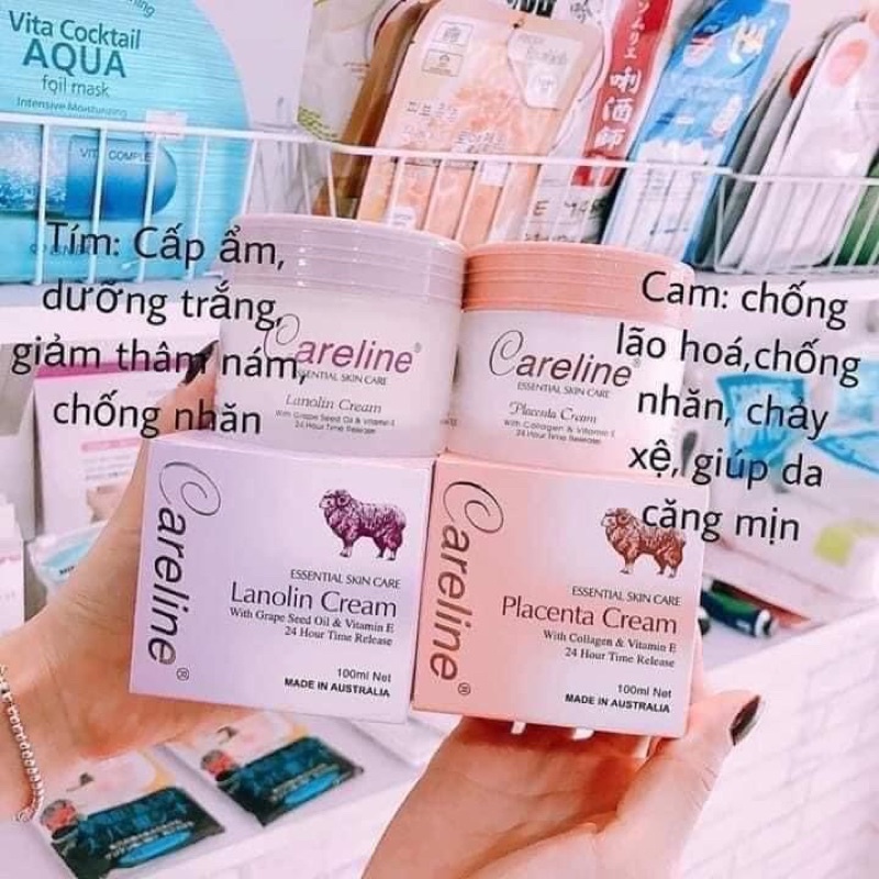 Kem dưỡng nhau thai cừu Careline Placenta Cream Úc