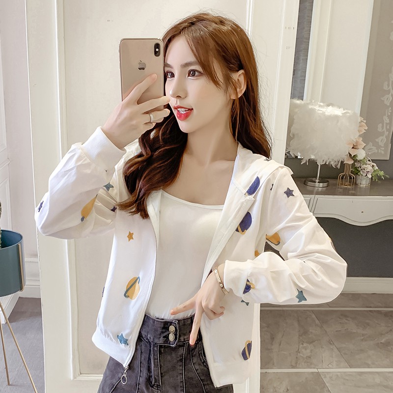 Áo Khoác Cardigan Tay Dài Chống Nắng Form Rộng Size S-2Xl Cho Nữ