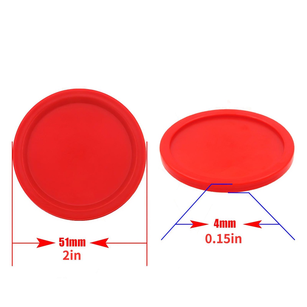 [huite]8pcs Hockey Pusher Disc Smooth Surface Air Hockey Ball Piece Portable Ice Hockey Replacement Part Wear-resistant