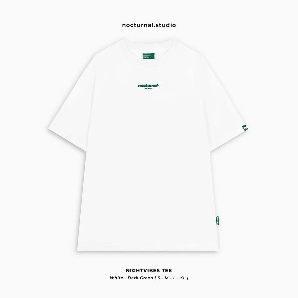 Áo Thun In Phồng Oversize NOCTURNAL Nightvibes Tee Cotton 100% Local Brand Unisex Form Rộng Tay Lỡ