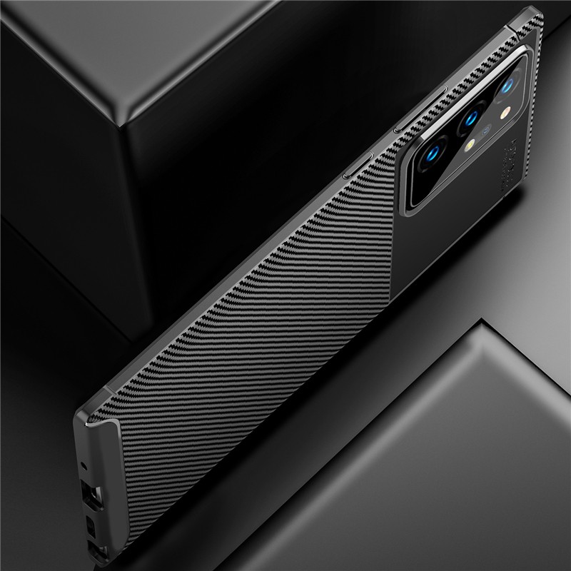 Ốp điện thoại TPU kết cấu chải sợi carbon chịu nhiệt chống vỡ cho Samsung Galaxy Note 20 20 Ultra S20 Plus Ultra