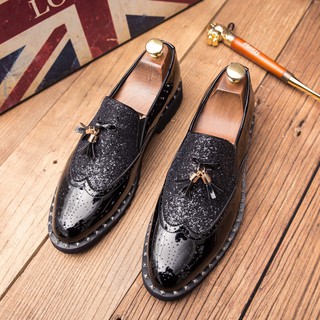 Men's fringed loafers