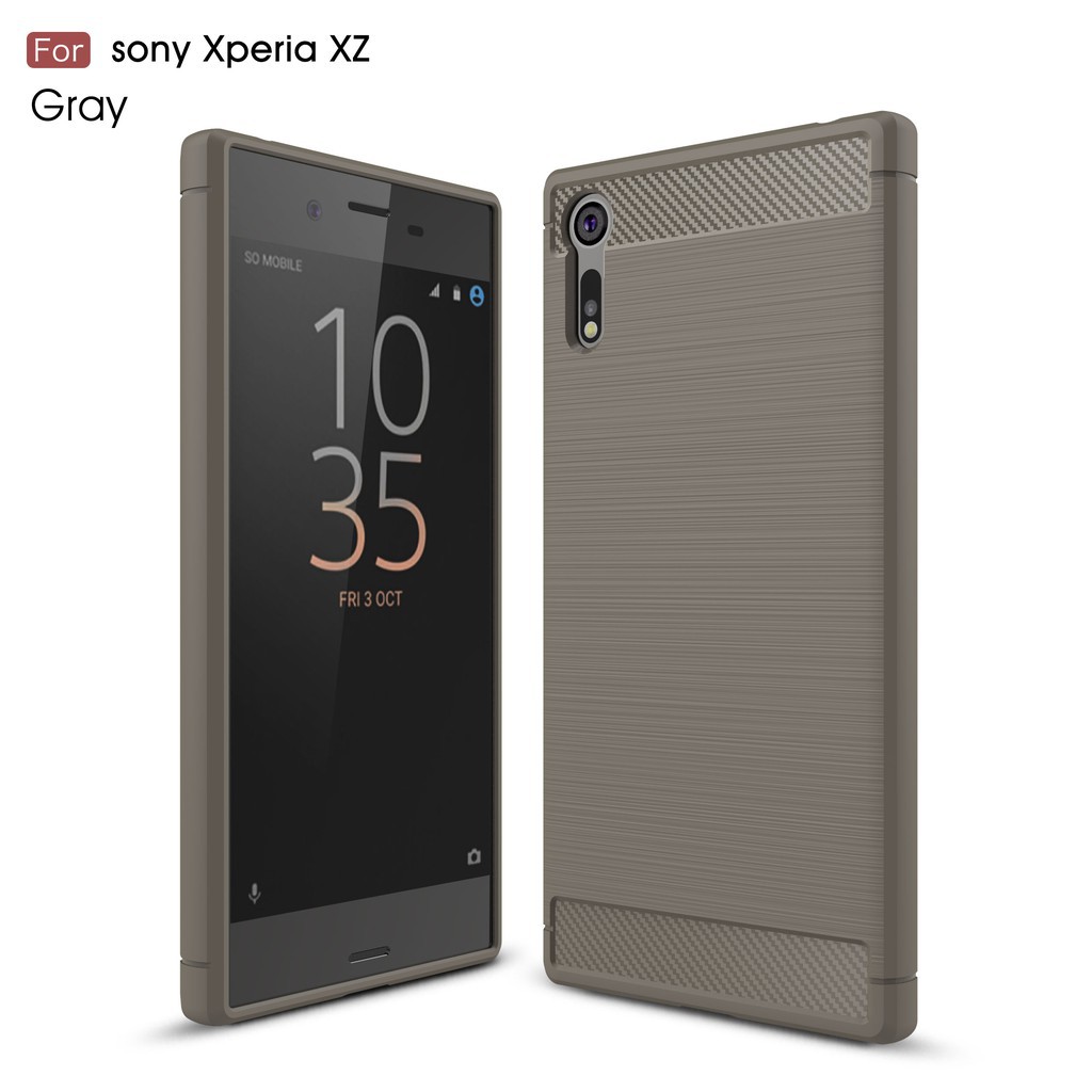 Ốp lưng điện thoại Carbon Fiber mềm dành cho Sony Xperia XZ/XZs