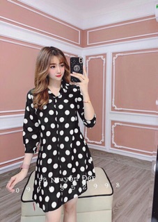 Đầm somi chấm bi