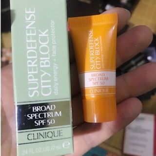 Kem chống nắng Clinique Super City Block Daily Energy Face Protector Broad Spectrum SPF 50