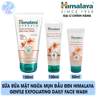 Sữa Rửa Mặt Ngừa Mụn Đầu Đen Himalaya Gentle Exfoliating Daily Face Wash