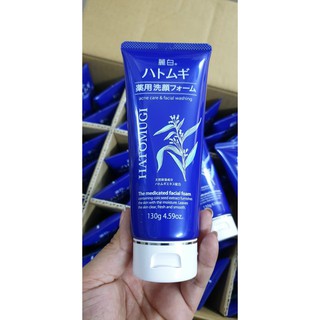 sữa rửa mặt hatomugi màu xanh