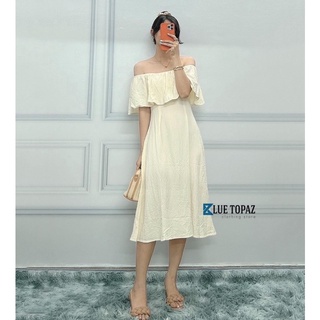 Đầm trễ vai đi biển