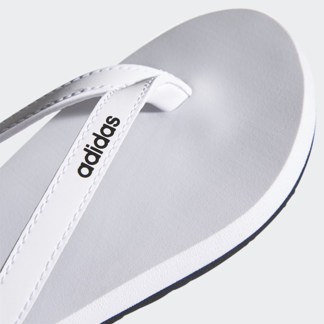 Dép Adidas EEZAY FLIP-FLOPS nhập US màu trắng sọc đen size 6, mới, chính hãng full box