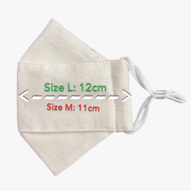 Khẩu trang vải linen lót vải xô muslin mềm thoáng dành cho nam và nữ màu trắng/ đen. Khẩu trang vải linen màu trơn