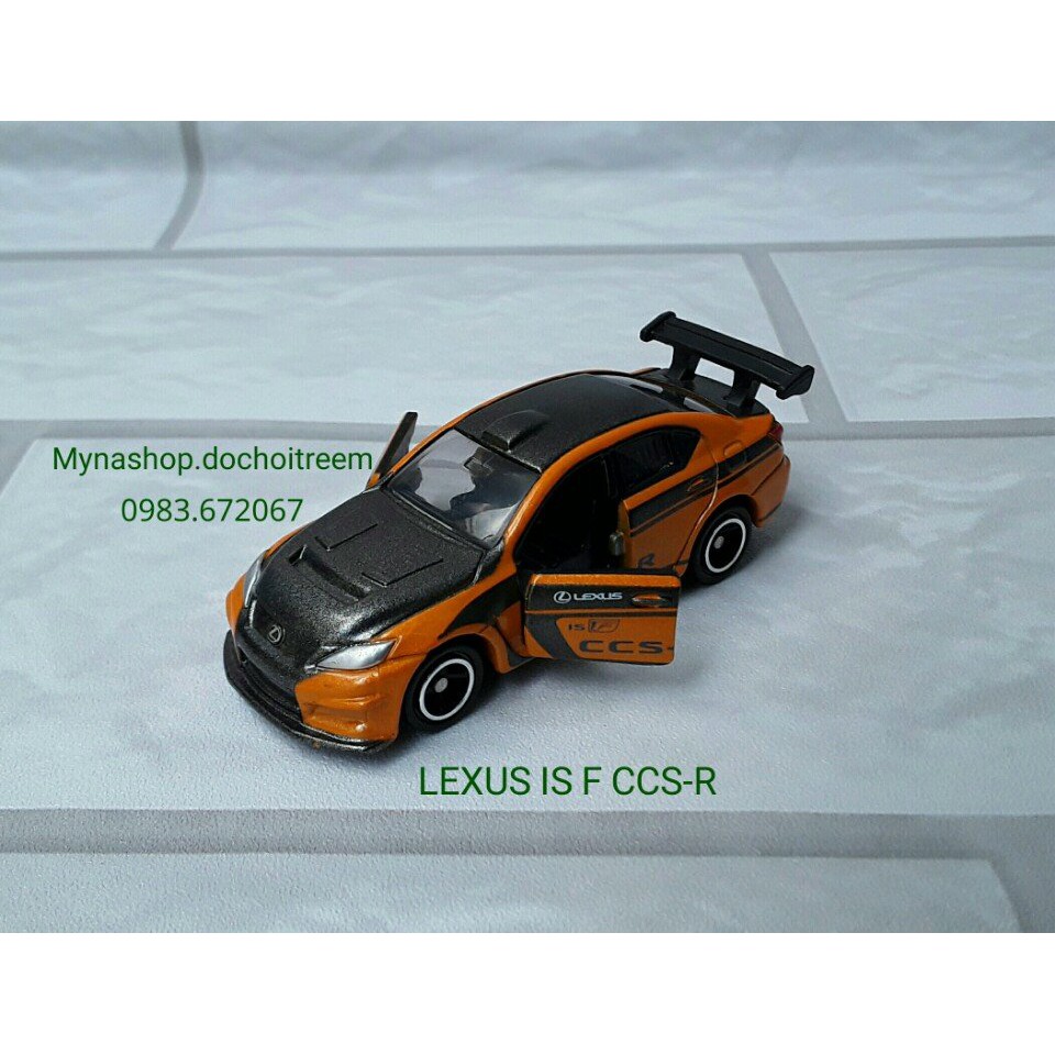 Thanh lí bé chơi, lỗi sơn nhẹ - Xe mô hình tĩnh tomica không hộp - Lexus IS F CCS-R (mở được cửa)