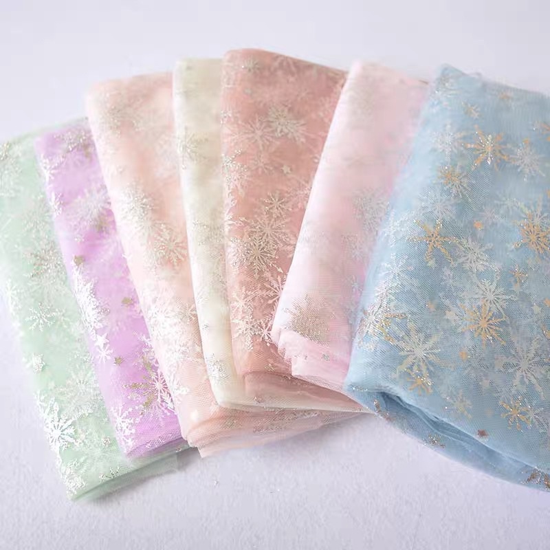 🌲  VẢI VOAN LƯỚI BÔNG TUYẾT 🌲