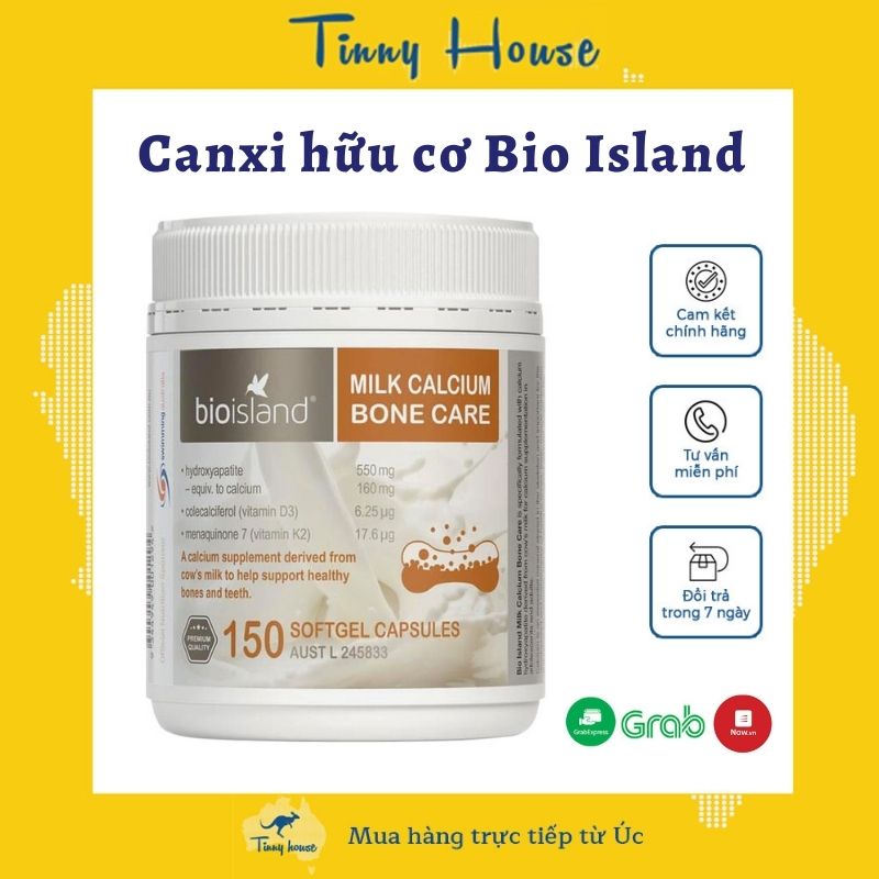 Canxi hữu cơ cho người lớn, bà bầu, trẻ em trên 12 tuổi Bio Island Úc – TINNYHOUSE