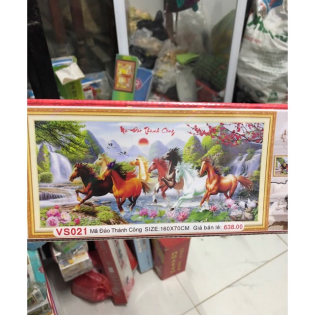 [FULL SIZE] TRANH ĐÍNH ĐÁ MÃ ĐÁO THÀNH CÔNG