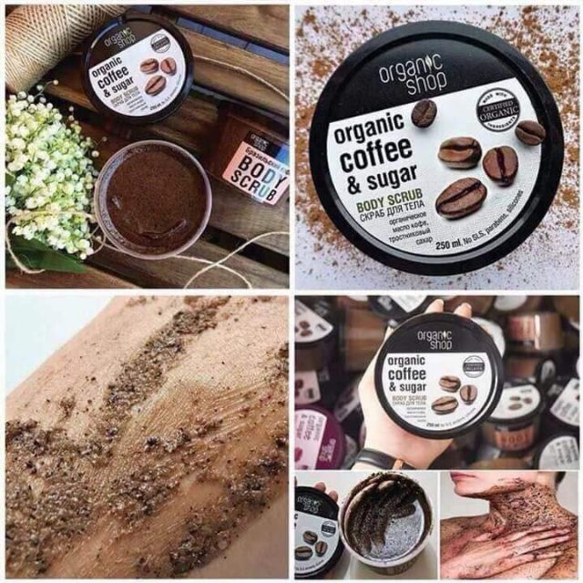 Tẩy da chết body cà phê