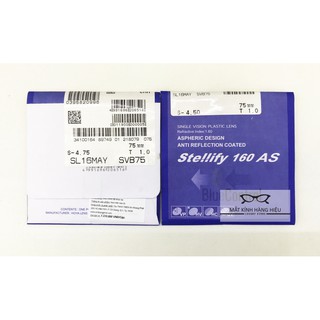 Tròng kính Lọc Ánh sáng xanh Hoya Stellify Blue Control có độ mỏng , chính hãng Hoya của Nhật ( chiết xuất 1.61 )