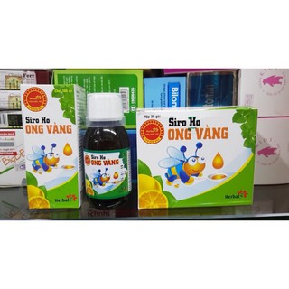 Siro ho ONG VÀNG Giảm ho, viêm họng, hết khò khè (Chai 100ml)