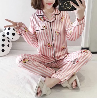 Set pizama lụa cao cấp