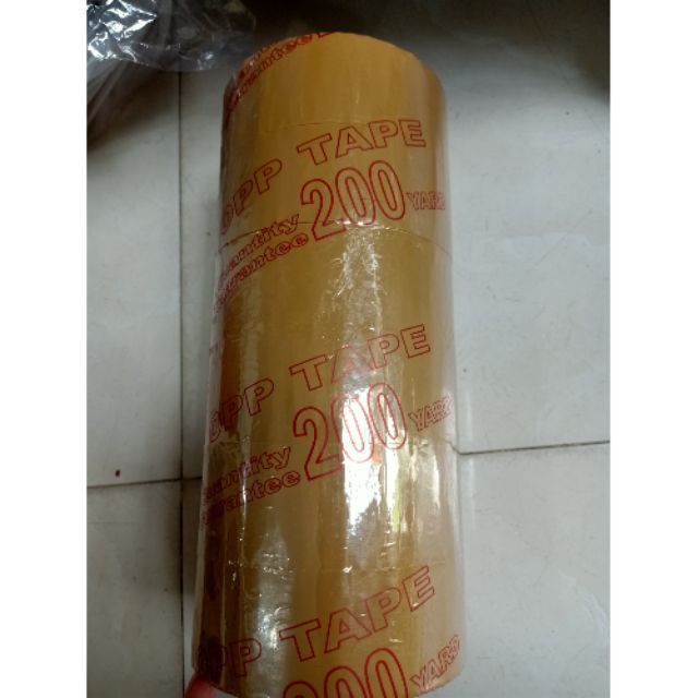 Băng keo vàng 200 yard dùng đóng hàng