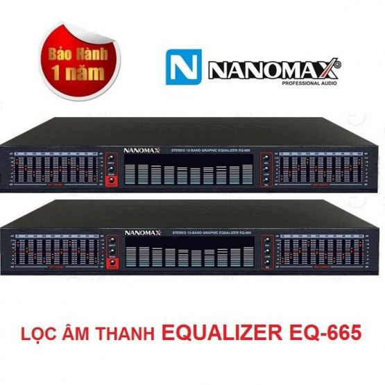 Lọc xì NANOMAX EQ665 chính hãng - xử lý âm thanh hay - lọc nhạc