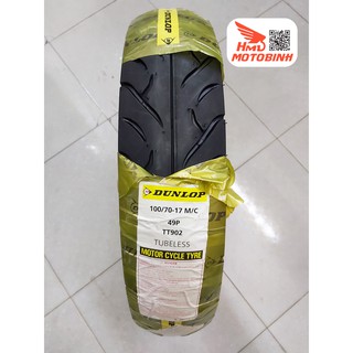 Lốp/vỏ xe 100/70-17 tt902 tl dunlop dành cho xe exciter, winner, ...