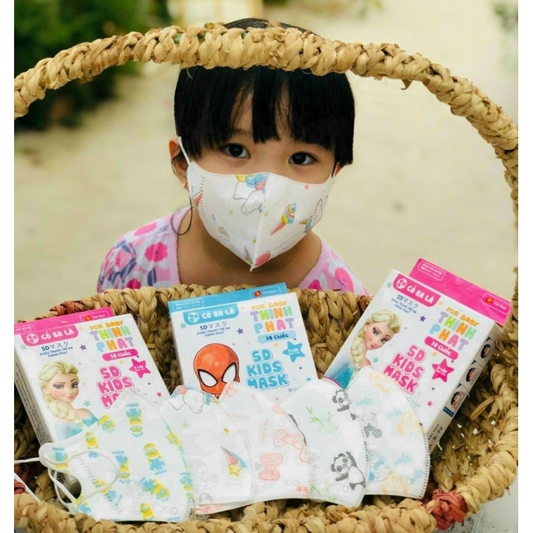 ❤Combo 50 Khẩu trang 5D Kids Másk hoạt hình cho bé❤️