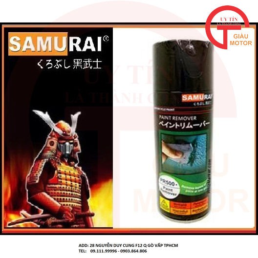 SAMURAI - CHAI SƠN SAMURAI TẨY SƠN TRÊN KIM LOẠI PR500* CHÍNH HẢNG