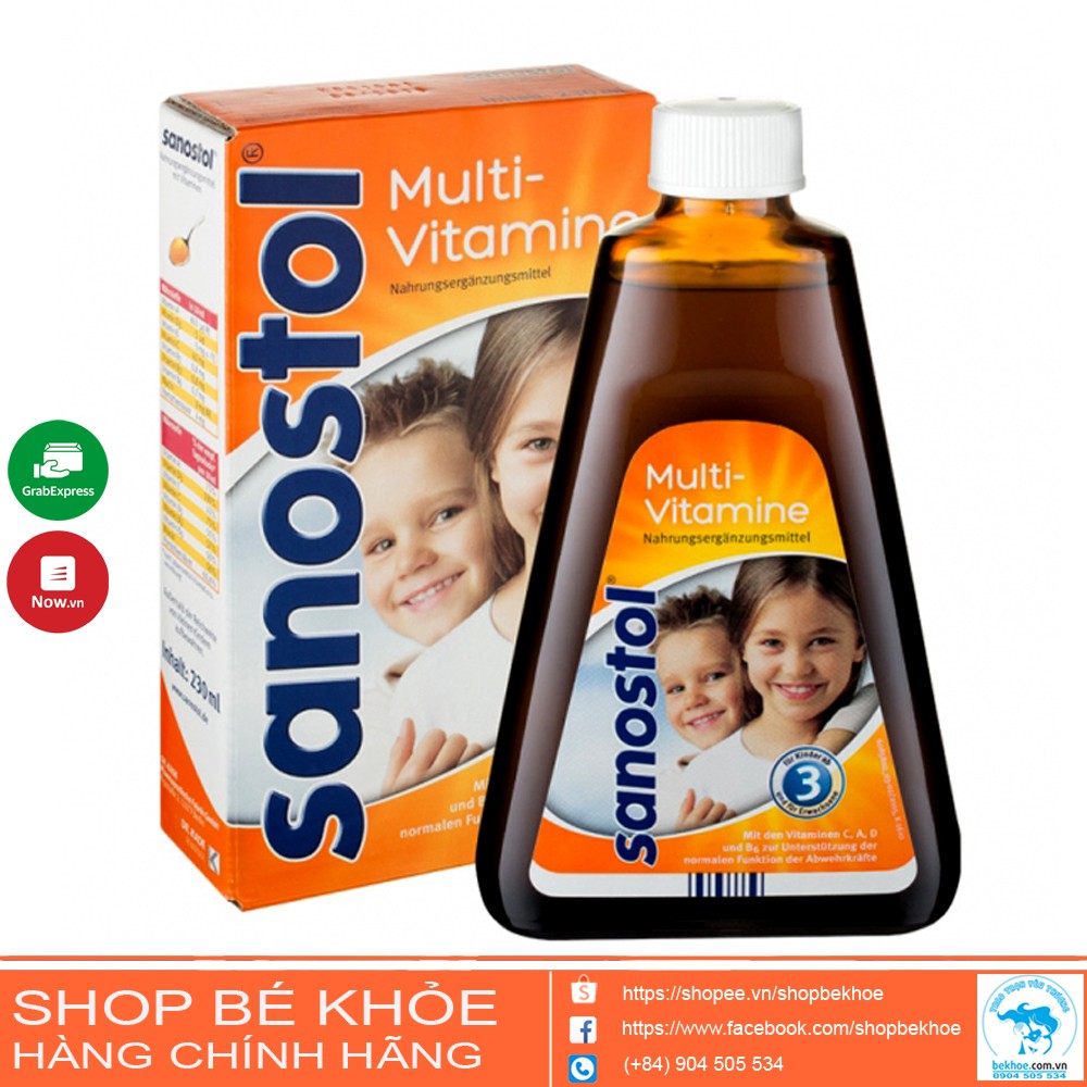 [Mã FMCG8 giảm 8% đơn 500K] Sanostol số 1, 3, 6 cho các bé