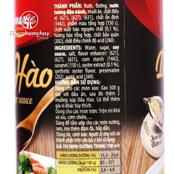 Dầu Hào Chay Cholimex 820g