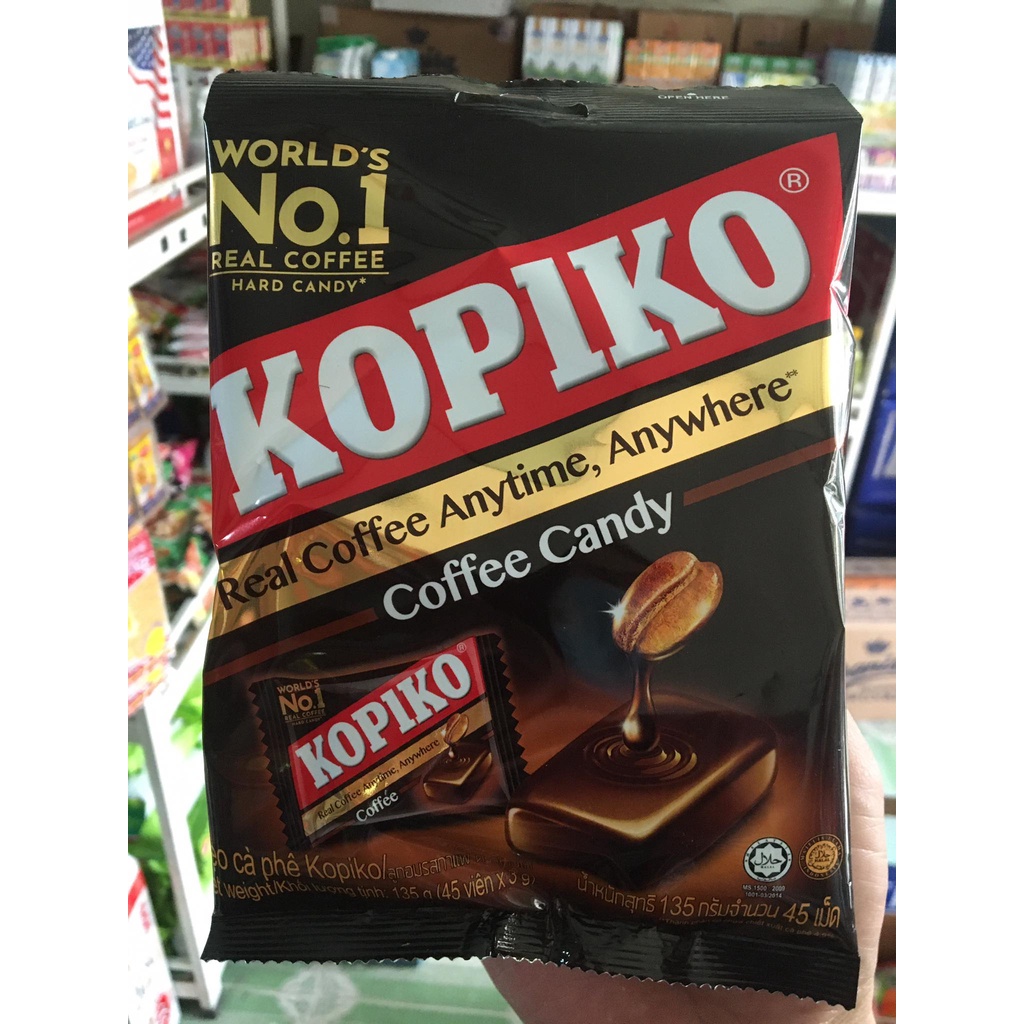 kẹo cà phê Kopiko gói 135g (ăn là mê )