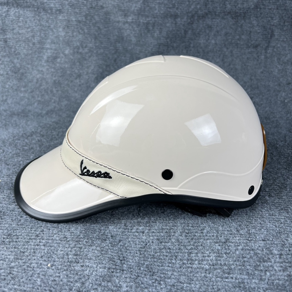 Nón bảo hiểm kết lưỡi trai nano VESPA viền da cao cấp nhiều màu cho nam