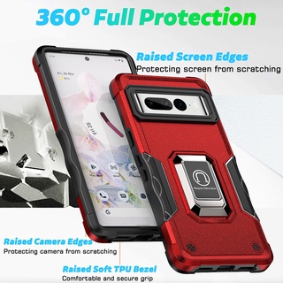 Ốp điện thoại bảo vệ bốn góc chống sốc kèm giá đỡ từ tính cho google pixel 6 pro pixel 7 pro