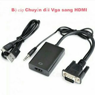 Bộ cáp chuyển đổi vga sang hdmi có audio