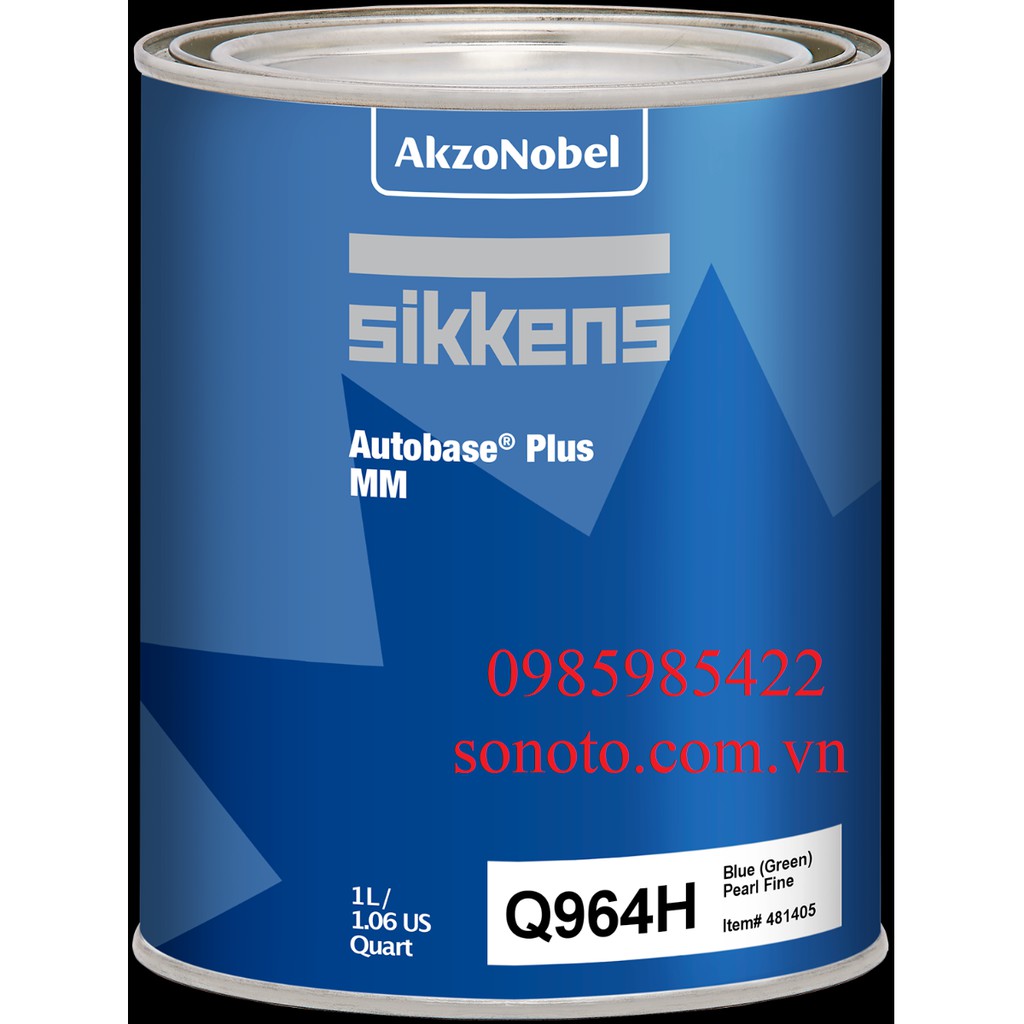 Q964H Sơn màu Camay (Pơ) xanh dương đặc biệt hãng Sikkens - Akzo Nobel lon 1 Lít SONQUANGPHU422