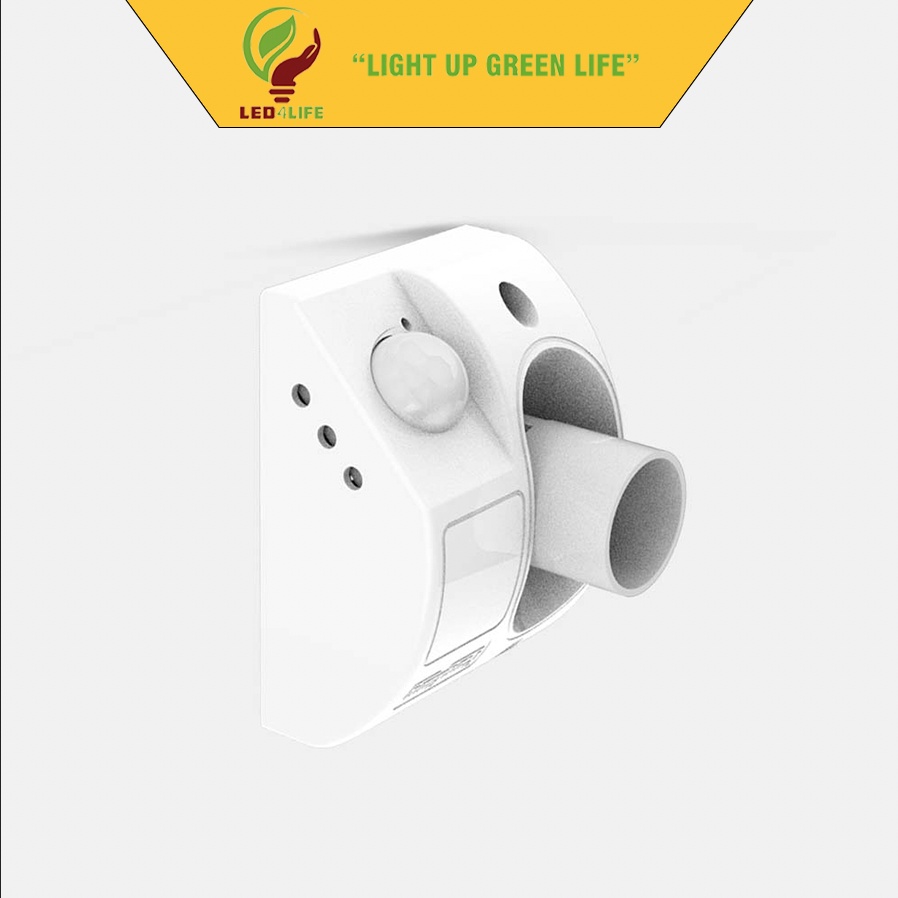 ĐUI ĐÈN CẢM BIẾN hồng ngoại RẠNG ĐÔNG E27 300W, tự động bật tắt đèn khi có chuyển động BH 1 năm