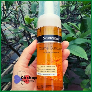 Sữa rửa mặt tạo bọt NGHỆ Neutrogena Calme Curcuma 150ml hàng Pháp