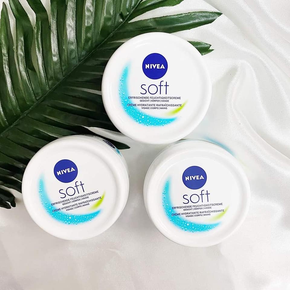 Kem dưỡng da Nivea Soft 200ml dưỡng ẩm chống nẻ chống khô mốc.