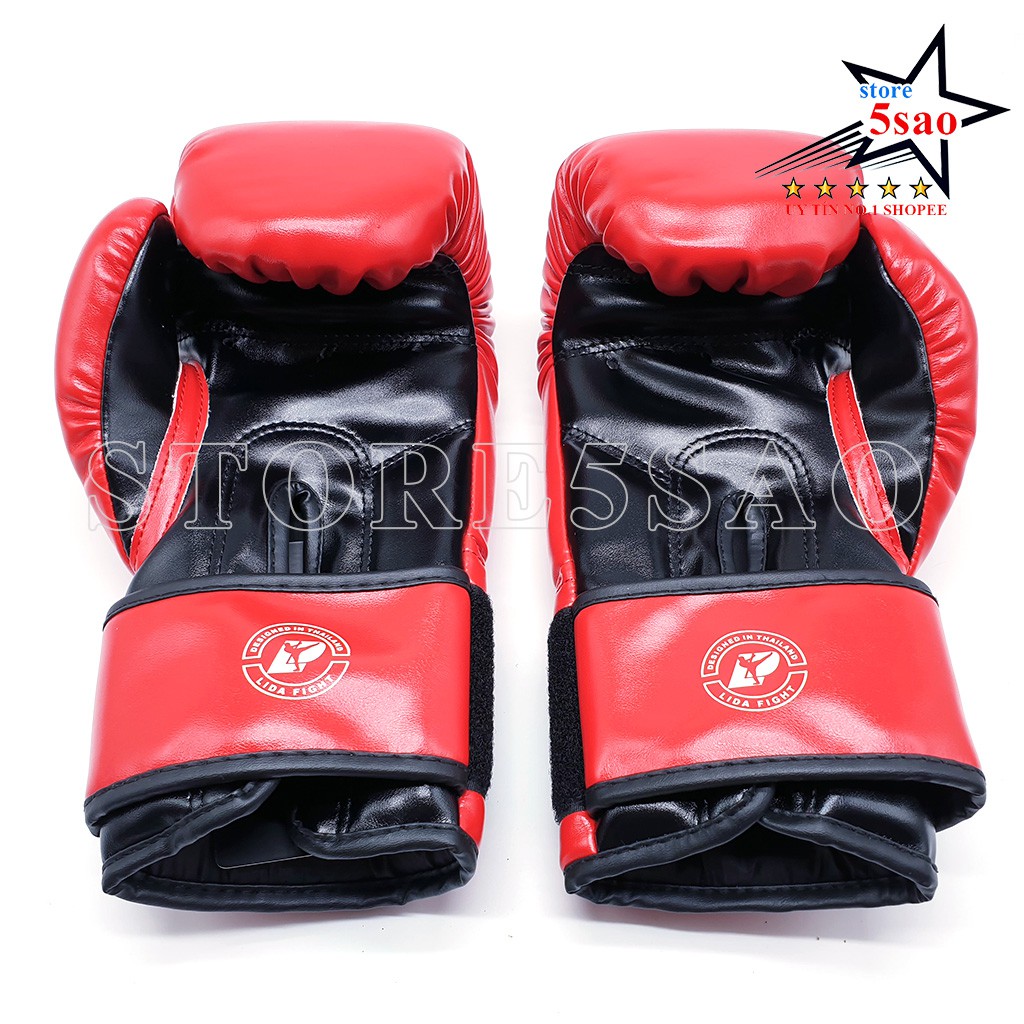 Găng tay boxing LIDA Fighht cao cấp ⚡FREESHIP⚡ Găng tay đấm bốc loại tốt mẫu đẹp