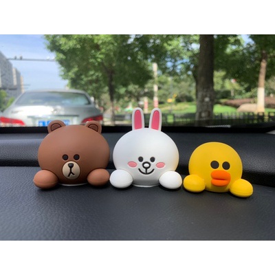 LINE FRIENDS đồ trang trí ô tô dễ thương sáng tạo phụ kiện nội thất ô tô