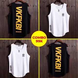 Combo 2 áo ba lỗ nam hàn quốc